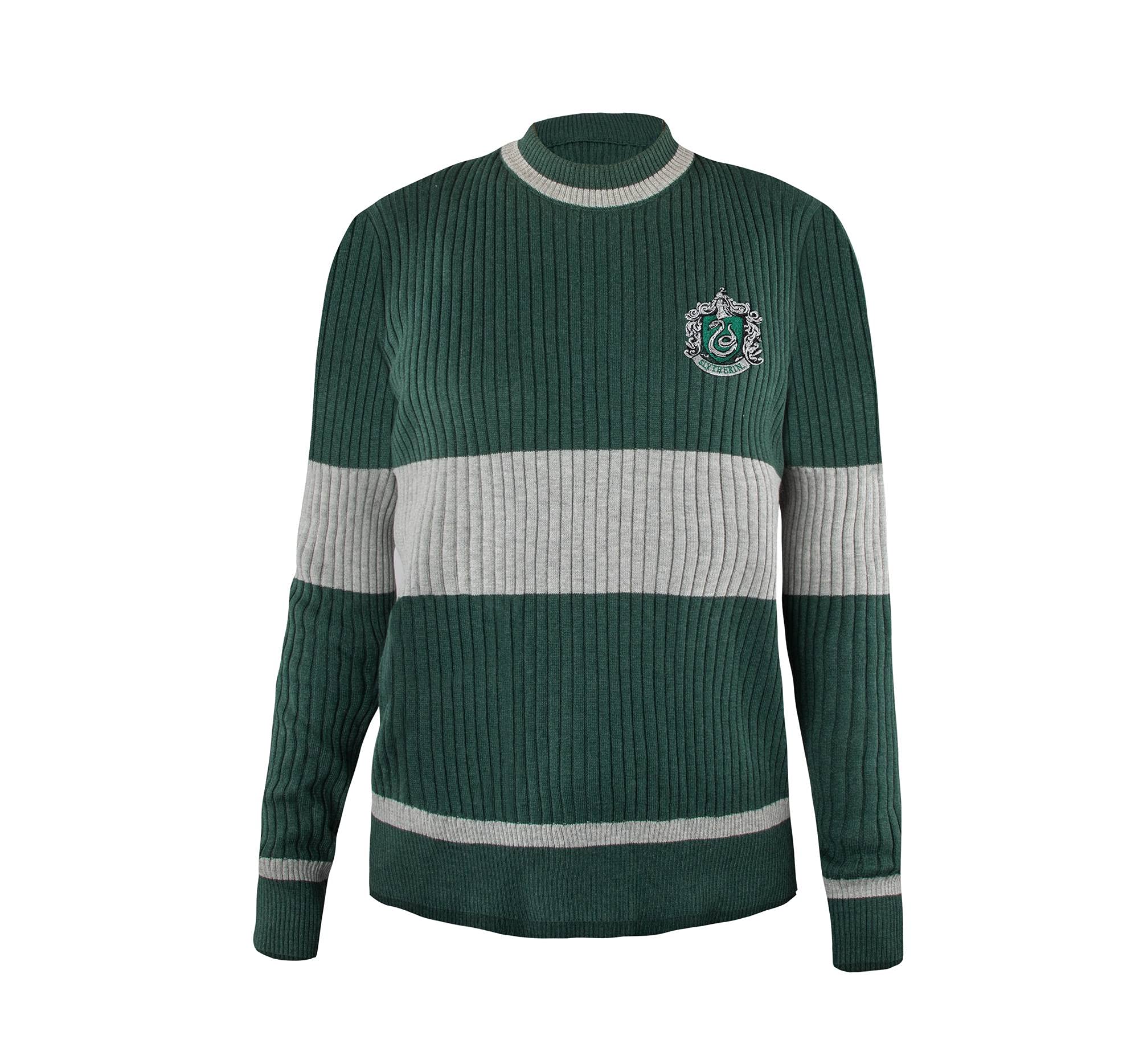 Cinereplicas Harry Potter - Tirare di Quidditch Grifondoro/Serpeverde - XS(Bambini)/S/M/L - Licenza Ufficiale L Serpeverde