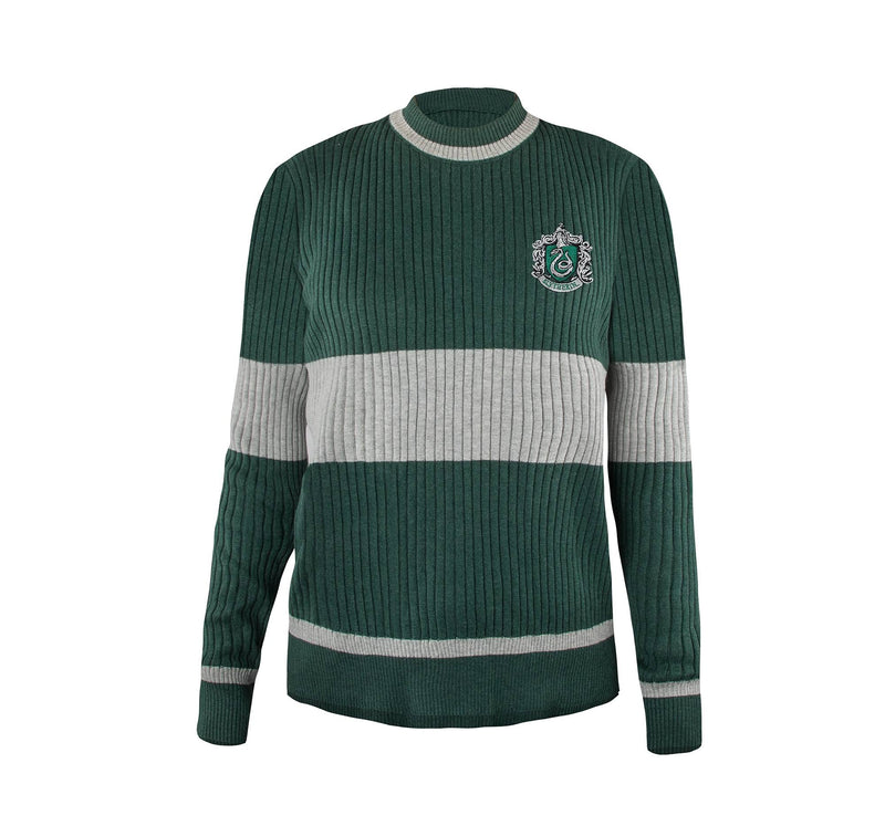 Cinereplicas Harry Potter - Tirare di Quidditch Grifondoro/Serpeverde - XS(Bambini)/S/M/L - Licenza Ufficiale L Serpeverde