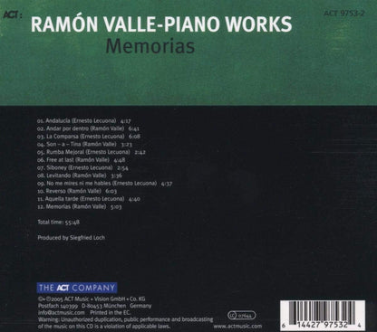Piano Works Iv: Memorias