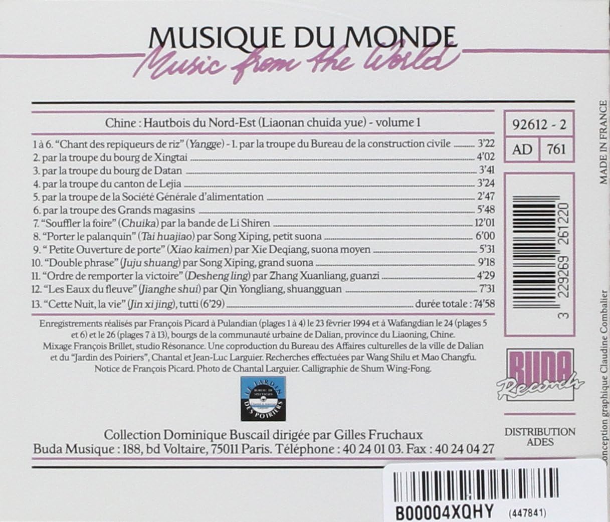 Chine: Musiques De La Premiere Lune - Haut Bois Du