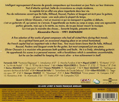 Olivier Chassain: Oeuvres Pour Guitare - Paris XIXe S. XXe S.