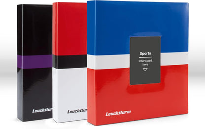 Leuchtturm 368642 TCG Album Pro Small - mit 20 Hüllen für 160 Sammelkarten wie Pokémon oder Digimon, Hardcover rot-weiß