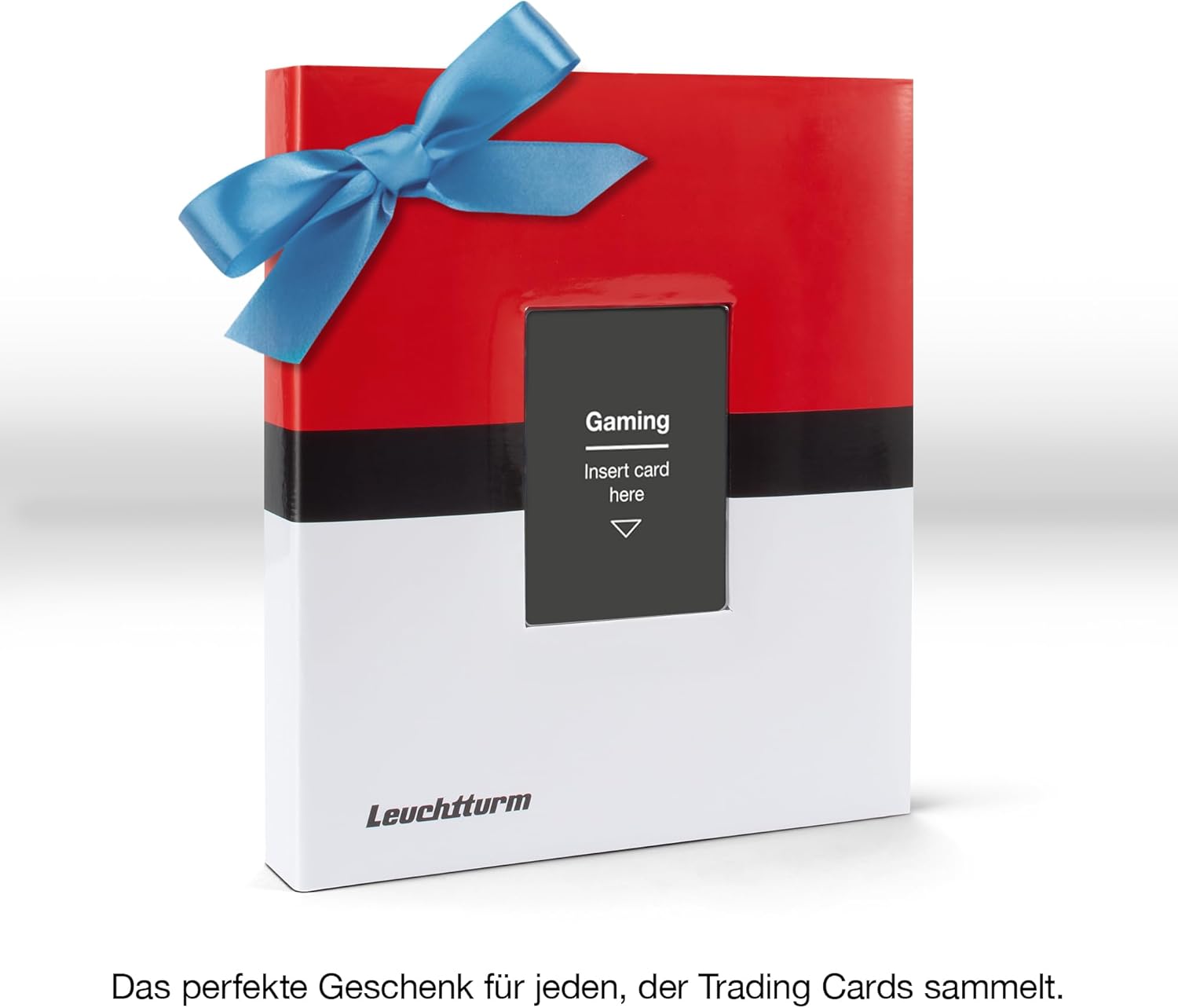 Leuchtturm 368642 TCG Album Pro Small - mit 20 Hüllen für 160 Sammelkarten wie Pokémon oder Digimon, Hardcover rot-weiß