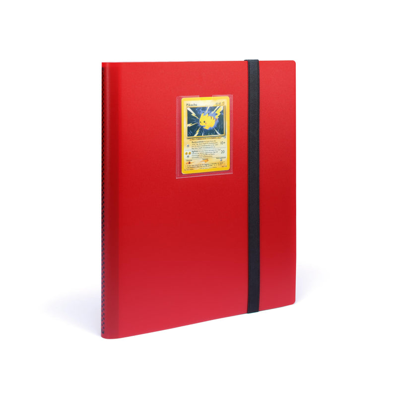 Leuchtturm 369505 TCG Album Slim - mit 20 Hüllen für 360 Sammelkarten wie Pokémon oder Digimon - Softcover rot-schwarz