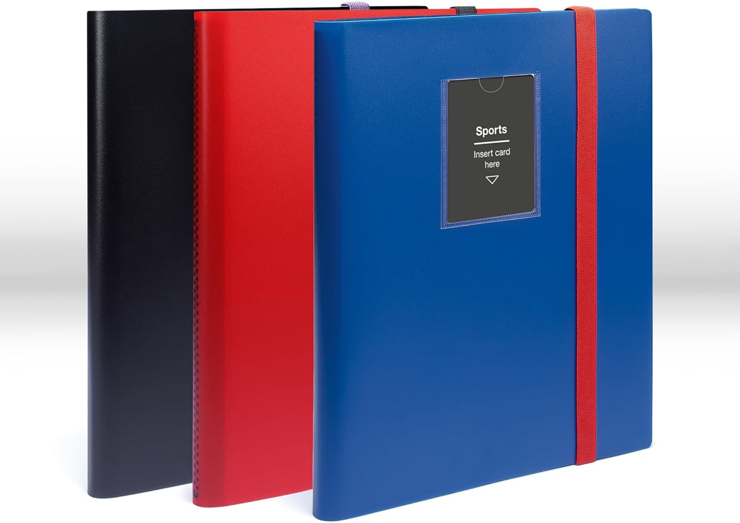 Leuchtturm 369505 TCG Album Slim - mit 20 Hüllen für 360 Sammelkarten wie Pokémon oder Digimon - Softcover rot-schwarz