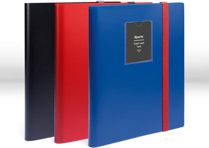 Leuchtturm 369505 TCG Album Slim - mit 20 Hüllen für 360 Sammelkarten wie Pokémon oder Digimon - Softcover rot-schwarz