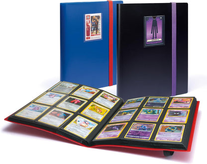Leuchtturm 369505 TCG Album Slim - mit 20 Hüllen für 360 Sammelkarten wie Pokémon oder Digimon - Softcover rot-schwarz