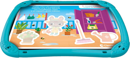 Clementoni- Sapientino Valigetta Casetta Gioco Educativo Montessori 2 Anni per Imparare Nuove Parole, Lavagna Magnetica e Tessere, Sviluppo Linguaggio Metodo Montessoriano, 16461, Multicolore