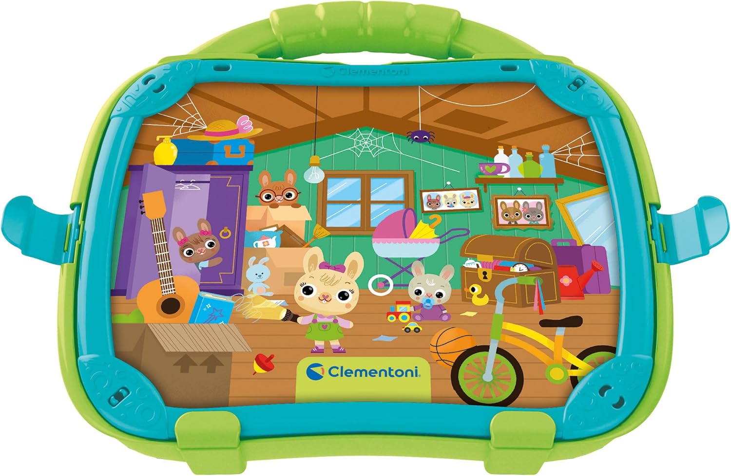 Clementoni- Sapientino Valigetta Casetta Gioco Educativo Montessori 2 Anni per Imparare Nuove Parole, Lavagna Magnetica e Tessere, Sviluppo Linguaggio Metodo Montessoriano, 16461, Multicolore