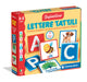 Clementoni - Sapientino Tattili-Game 3 Years, Montessori Flashcards, Educational Cards on Letters, Learning the Alphabet, Develops Language, Made in Italy, 16855, Multicoloured