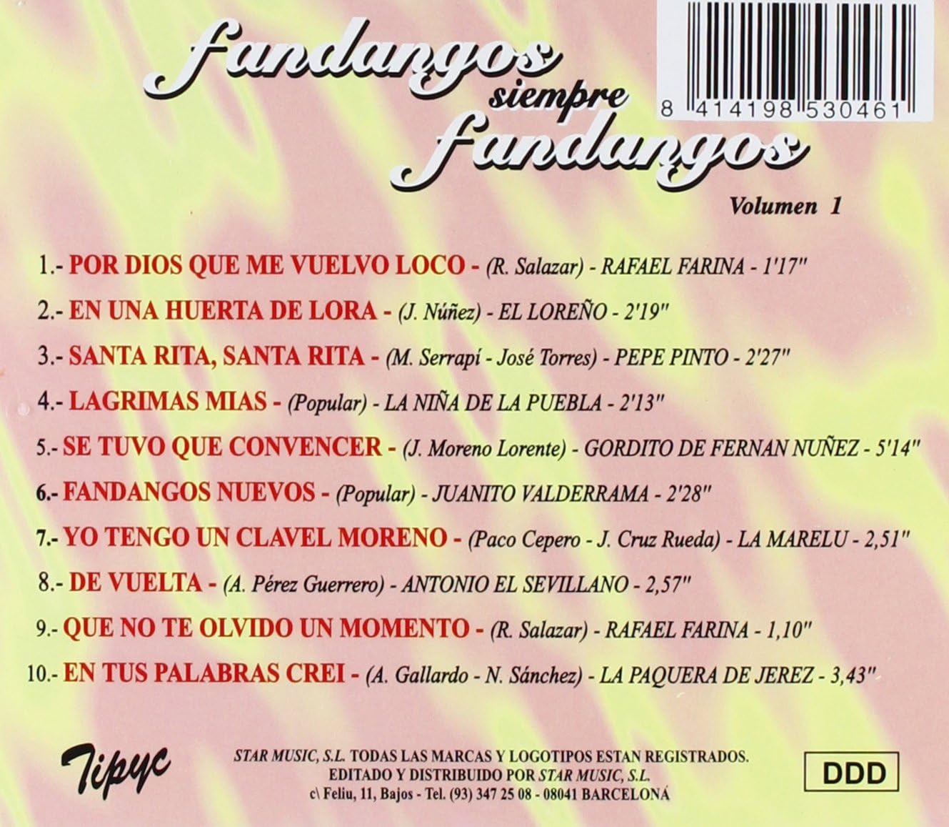 Fandangos Siempre Fandangos Vol.1