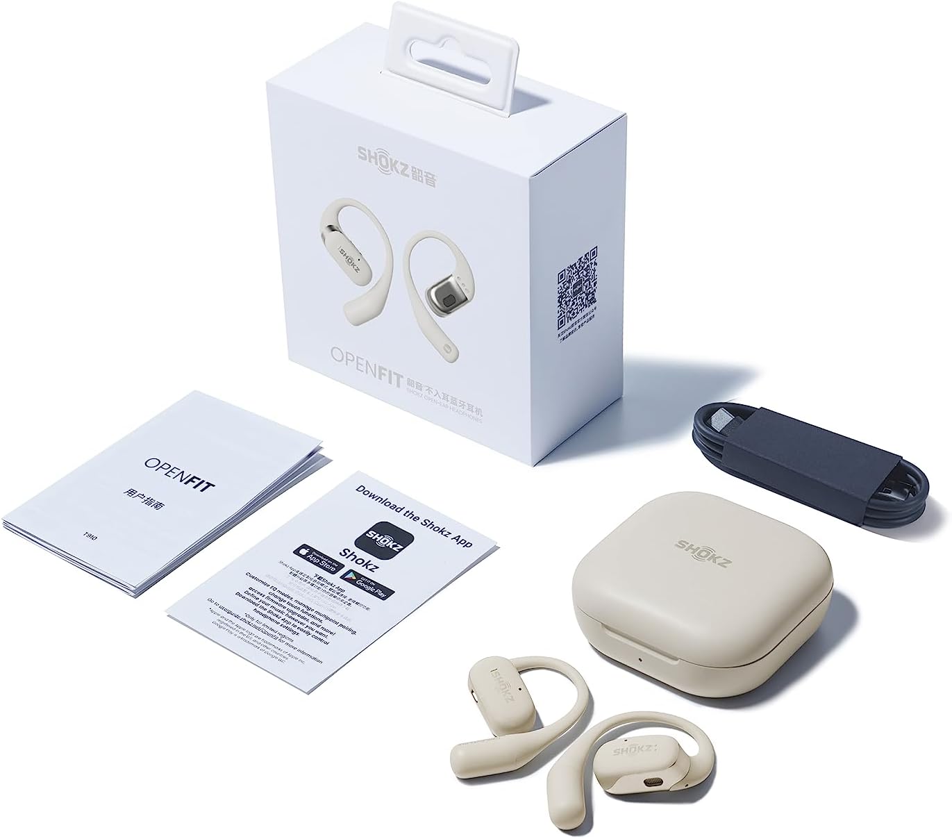 SHOKZ OpenFit BeigeTrue Wireless