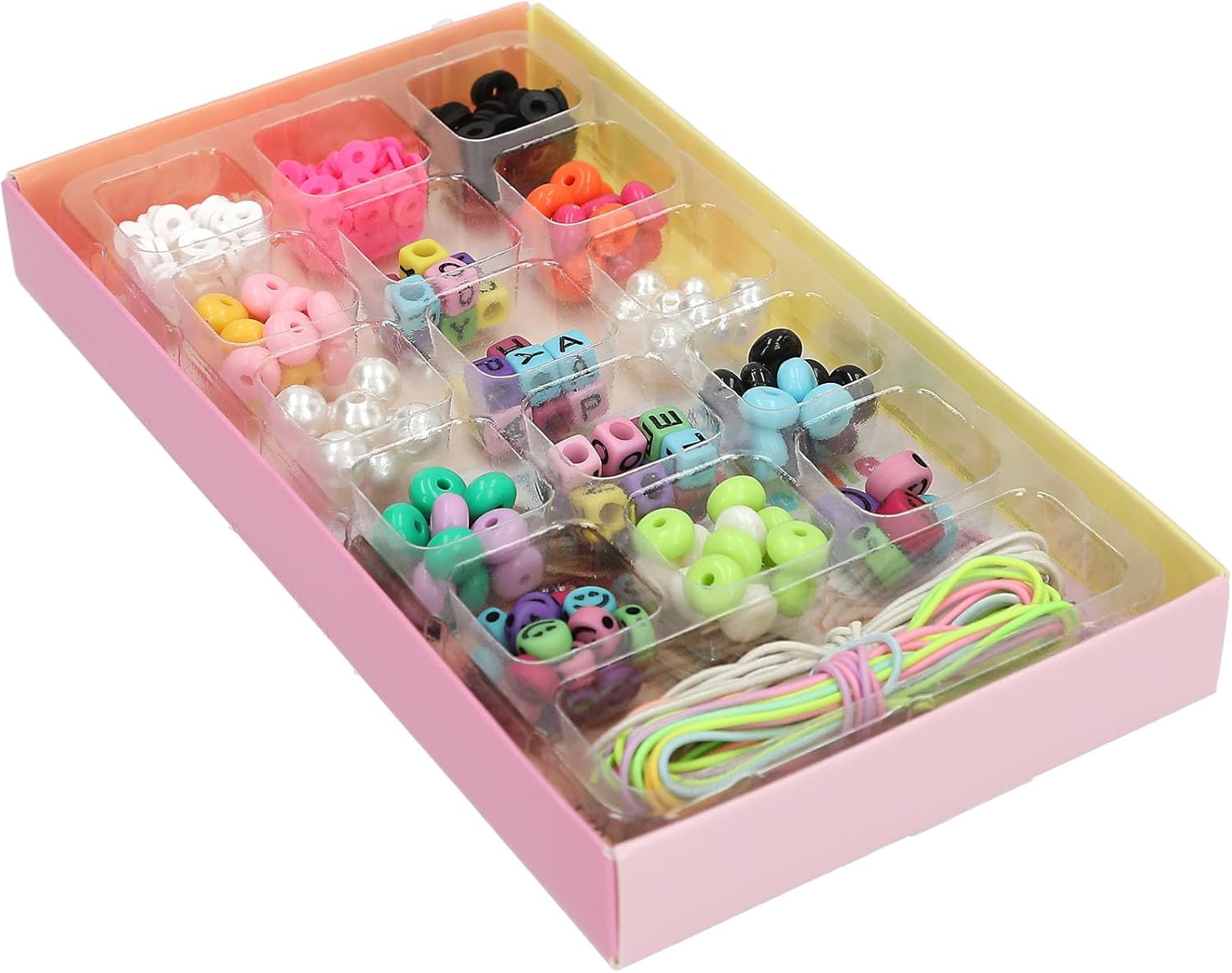 Depesche 12885 TOPModel Mobile Chain DIY Set, Beads in Various Designs, Includes Ribbons, for Creative Design of Pendants