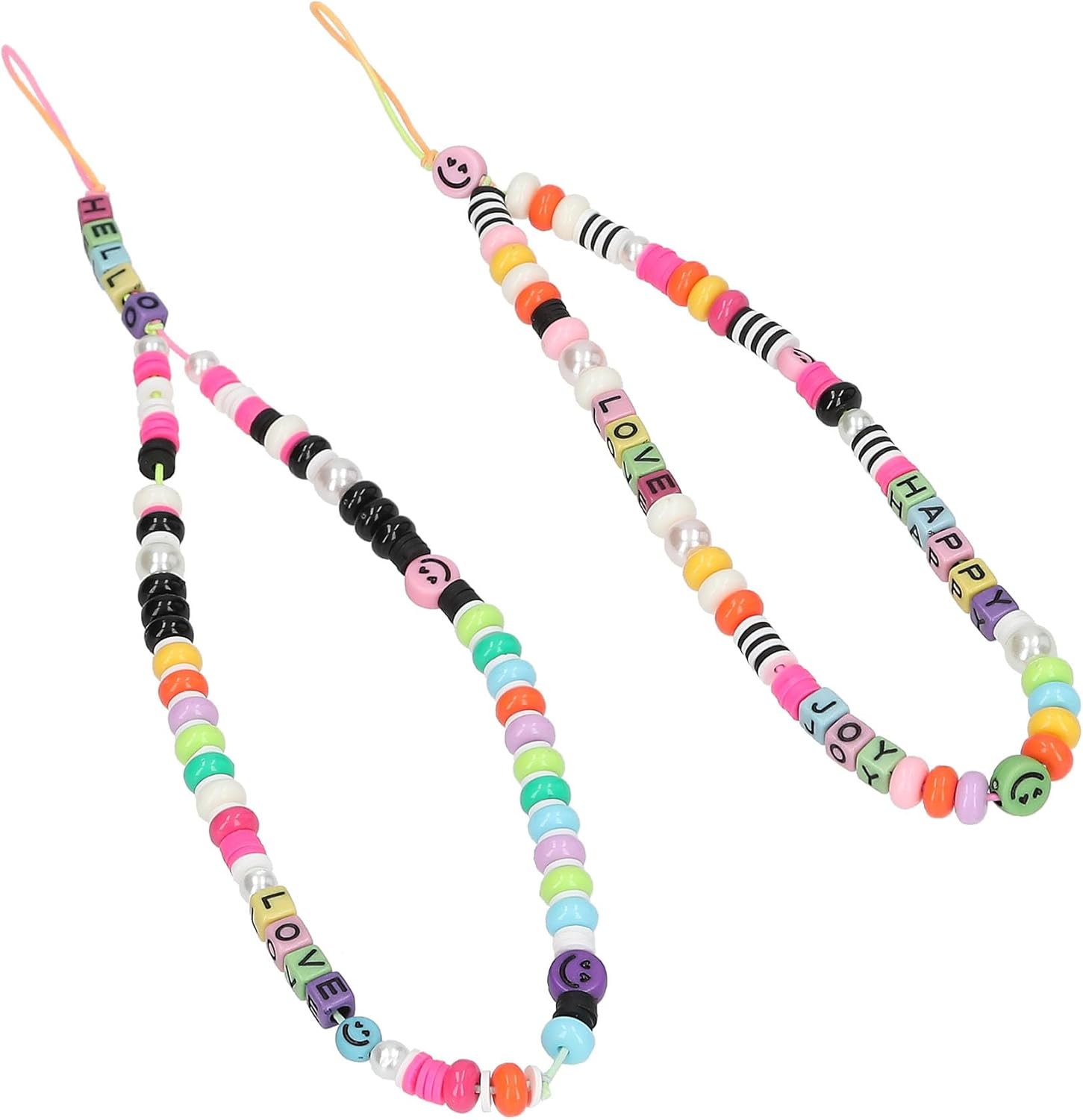 Depesche 12885 TOPModel Mobile Chain DIY Set, Beads in Various Designs, Includes Ribbons, for Creative Design of Pendants