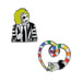 Cinereplicas Beetlejuice – Set of 2 Beetlejuice and Sandworm Pins – 3 cm – Officially Licensed, 100% Zinc Alloy