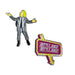 Cinereplicas Beetlejuice – Set of 2 Beetlejuice Pins – 3 cm – Officially Licensed, 100% Zinc Alloy
