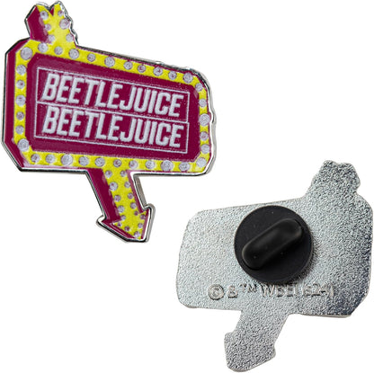 Cinereplicas Beetlejuice – Set of 2 Beetlejuice Pins – 3 cm – Officially Licensed, 100% Zinc Alloy