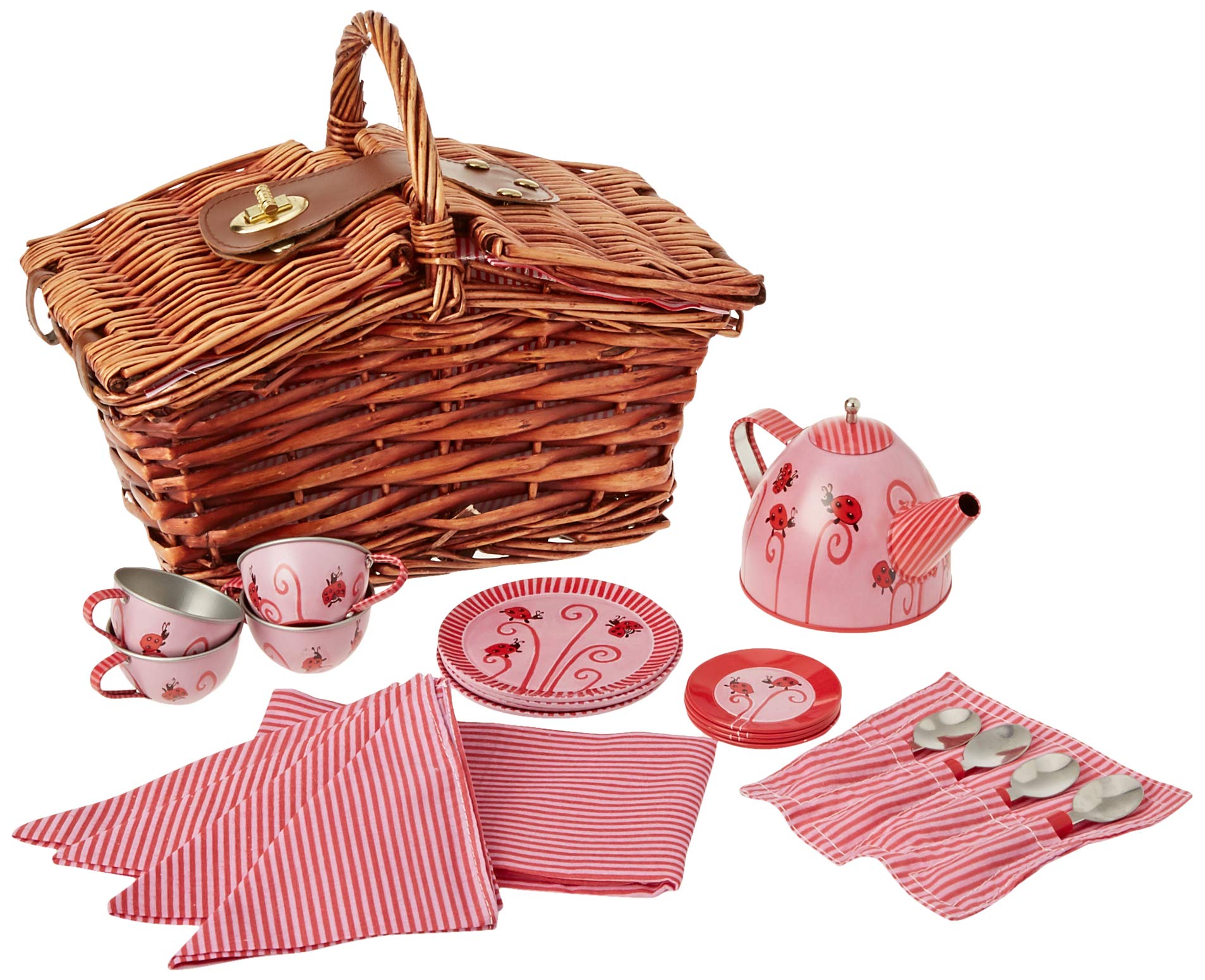 Egmont Toys - Tin Tea Set Ladybug In A Basket - (540019)