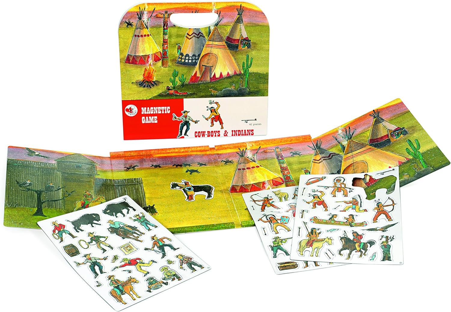 Heico Egmont Toys Magnetisch spel Cowboy & India, 630663