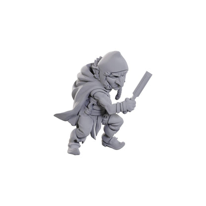 WizKids Critical Role Unpainted Miniatures: Chetney Pock O'Pea & Werewolf | Unpainted Miniatures | Wave 23 Plastic Chetney Pock O'Pea & Werewolf