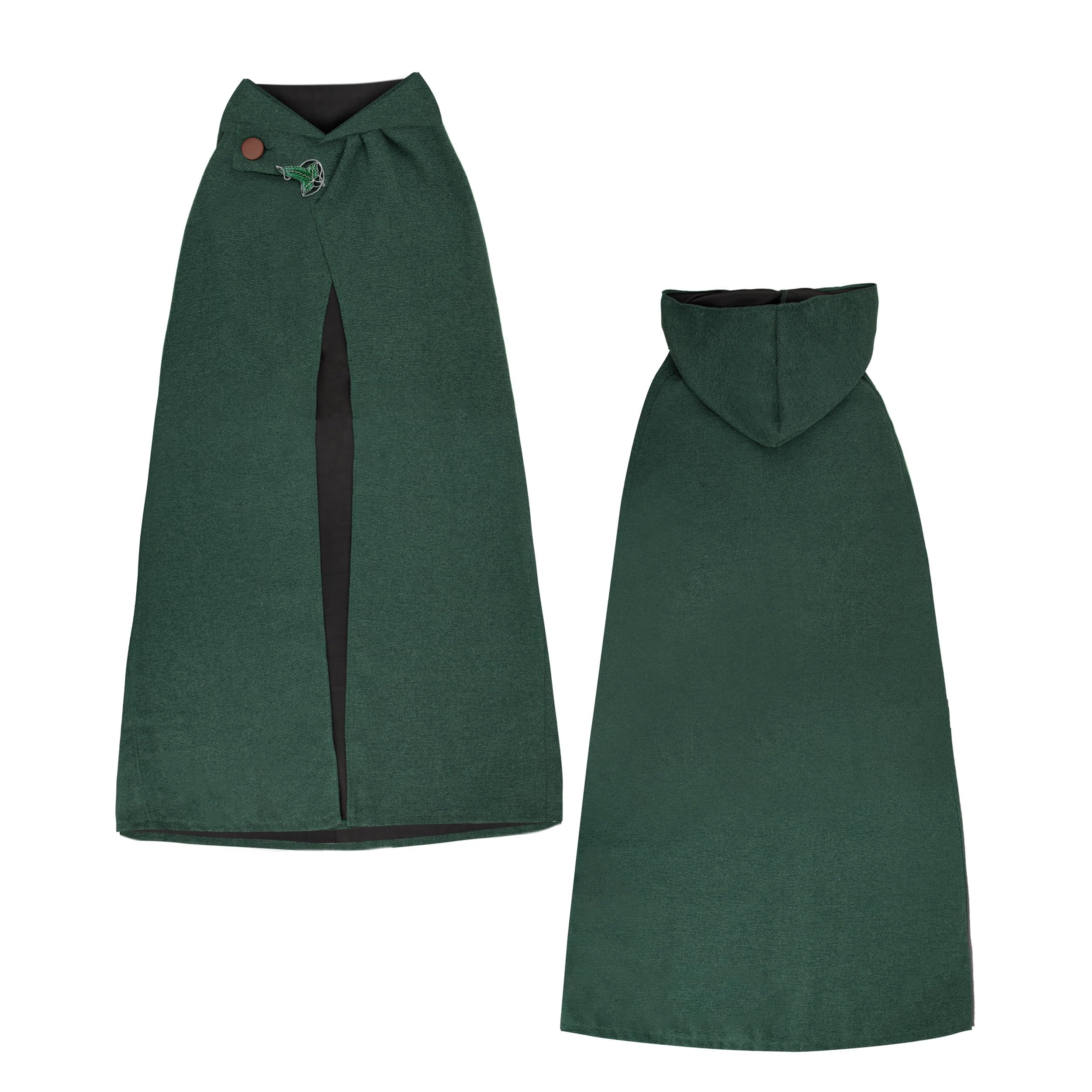 Cinereplicas Lord of the Rings - Hobbit Cloak and Lorien Leaf Brooch included - Size S/M - Official License