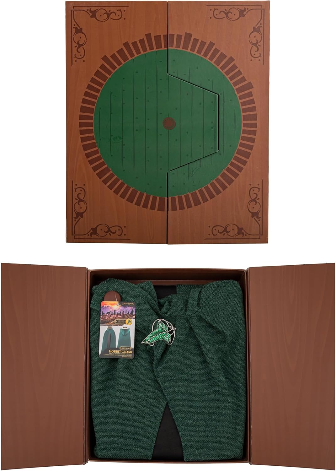 Cinereplicas Lord of the Rings - Hobbit Cloak and Lorien Leaf Brooch included - Size S/M - Official License