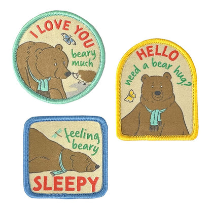Pawprint Family | Love You Patch Set | Michael Rosen and Helen Oxenbury's We're Going on a Bear Hunt Official Merchandise