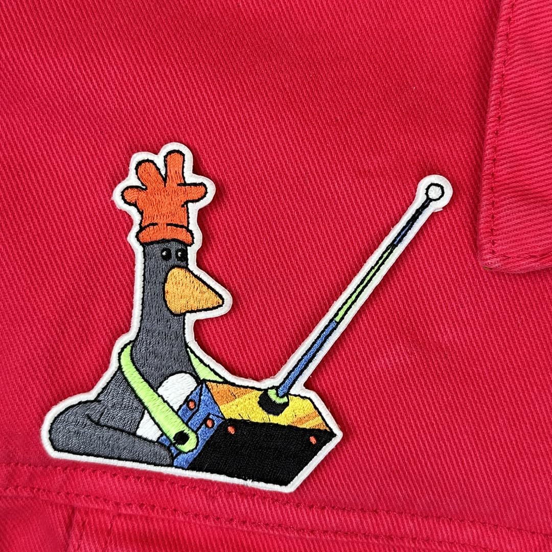 Pawprint Family | Feathers McGraw Remote Glow in The Dark Sew on Patch | Wallace and Gromit Official Merchandise