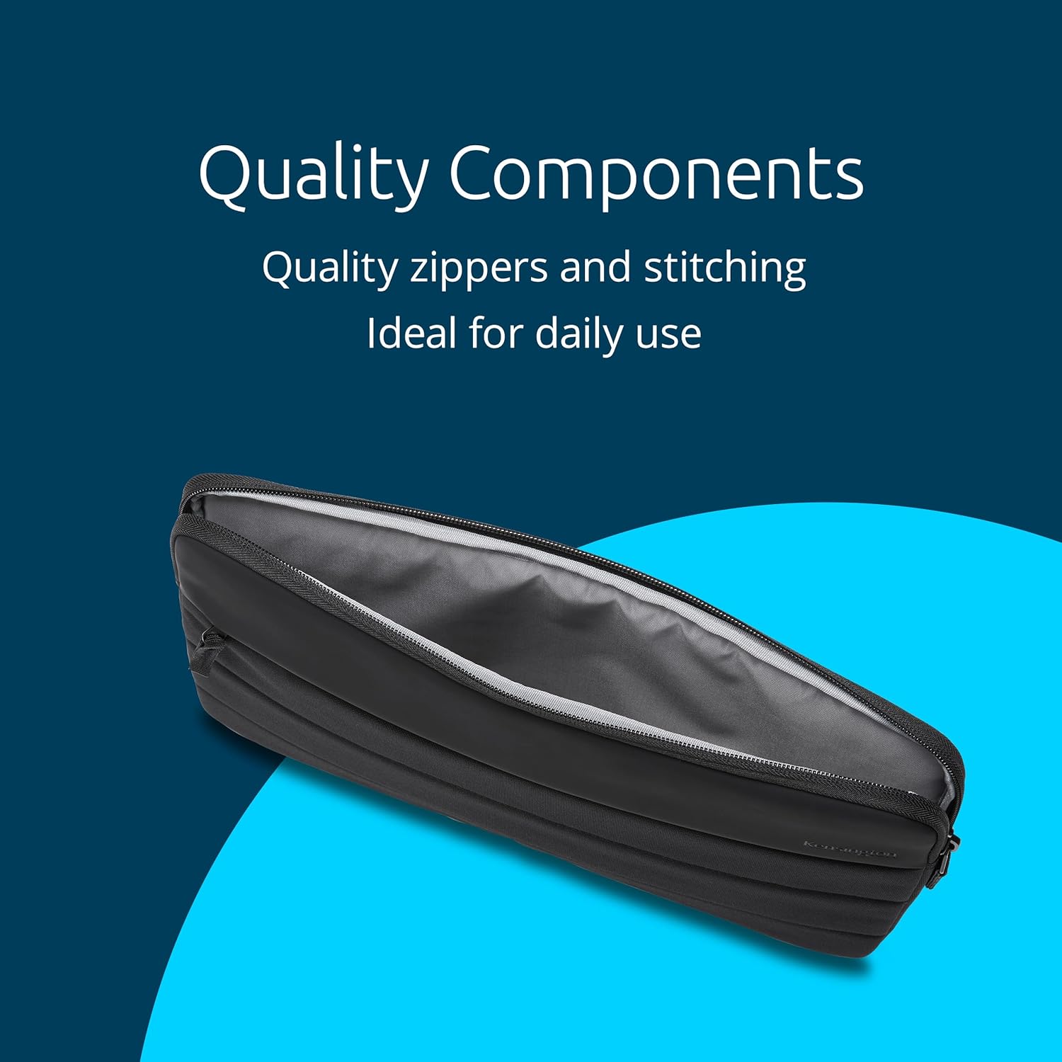 Kensington EQ 12" Laptop Sleeve - Protective with Internal Padded Compartment to Protect your Laptop or Tablet, Made from 7.2 x 250ml plastic bottles - for Devices Up to 12" (K60393WW