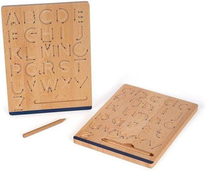 small foot Set di lavagnette Educate in Legno, Imparare a Scrivere con Esercizi, per Bambini dai 5 Anni, 12560, Colore Colorato