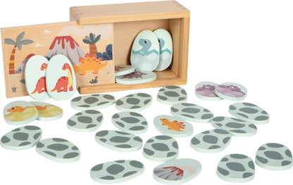 small foot Memory Dino, memory game made of FSC® 100%-certified wood, for kids aged 2+ years old, 12616