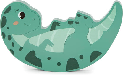 small foot Balancierspiel „Dino“, Stapelspiel aus FSC 100%-zertifiziertem Holz, für Kinder ab 3 Jahren, 12620