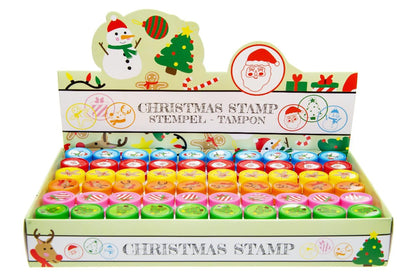 DUCKIEZ Christmas ink stamps. 6 designs in total, designs picked at random. Perfect party bag filler and kids gift. 60 pieces.