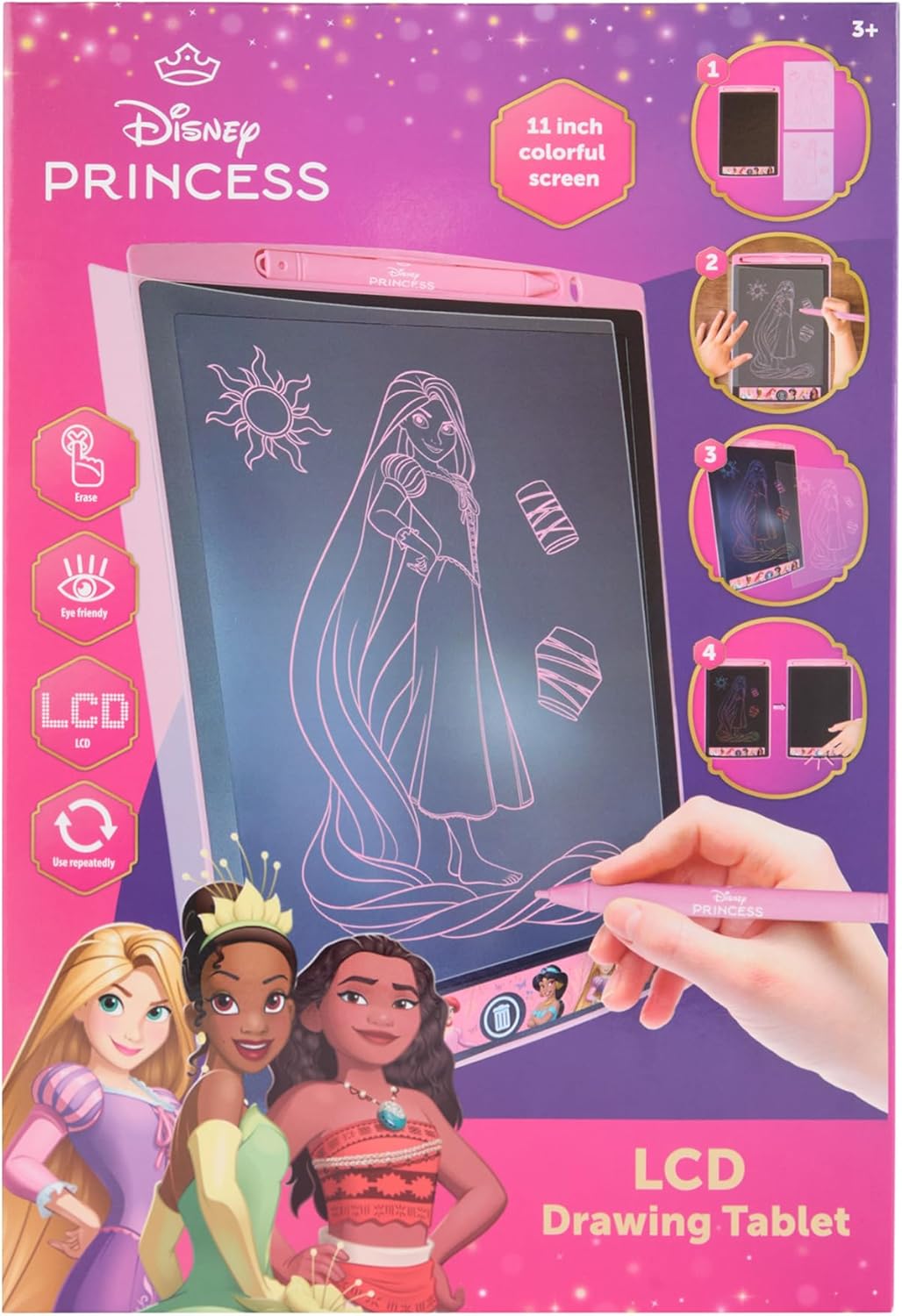Canenco - Disney Prinses LCD Tekenbord Regenboog