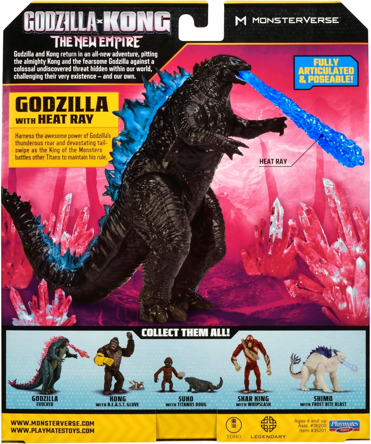 Godzilla X Kong Monsterverse 15.2 cm Action Figure Basic Series with Heat Ray