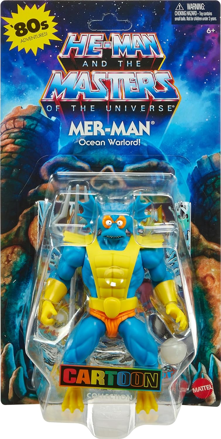 Mattel Masters of the Universe Origins 14 cm Figur Wave 18: Mer-Man (Cartoon Collection), HYD31