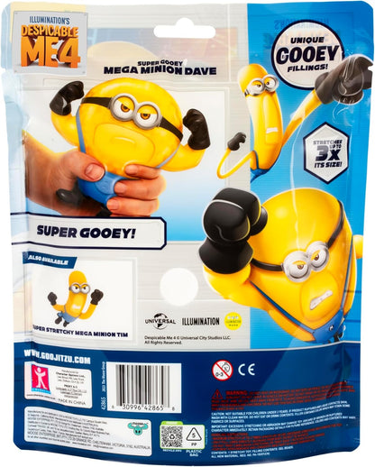 Minions Dave Le méga Souple. Les de Moi, Moche et méchant 4 rejoignent la Famille des Figurines Heroes of Goo JIT Zu. Il est rempli de Billes d’Eau et s’étire Jusqu’à 3X sa Taille.