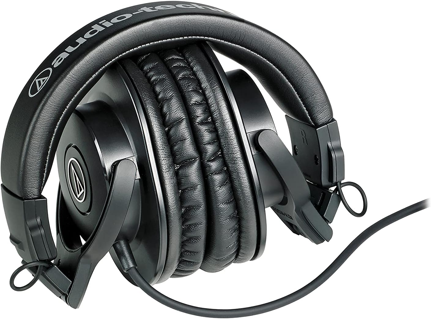 Audio-Technica M30x Professional Studio Headphones for studio recording, creators, podcasts and everyday listening & Stagg SMC6 6 metre standard microphone cable + Plug Microphone Cable
