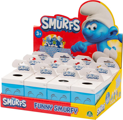 Giochi Preziosi The Smurfs - Boxes Containing a Surprise Character Between Joker, Fourish and Forced 7.5 cm with Movement, for Children From 3 Years Old