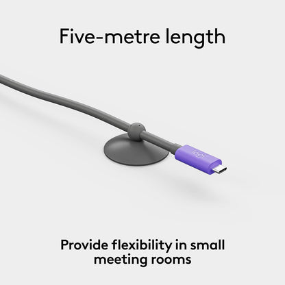 Logitech Cavo USB Active | Connessione BYOD a cavo singolo con MeetUp 2 | Accessorio per videoconferenze per sale di piccole dimensioni - Grafite