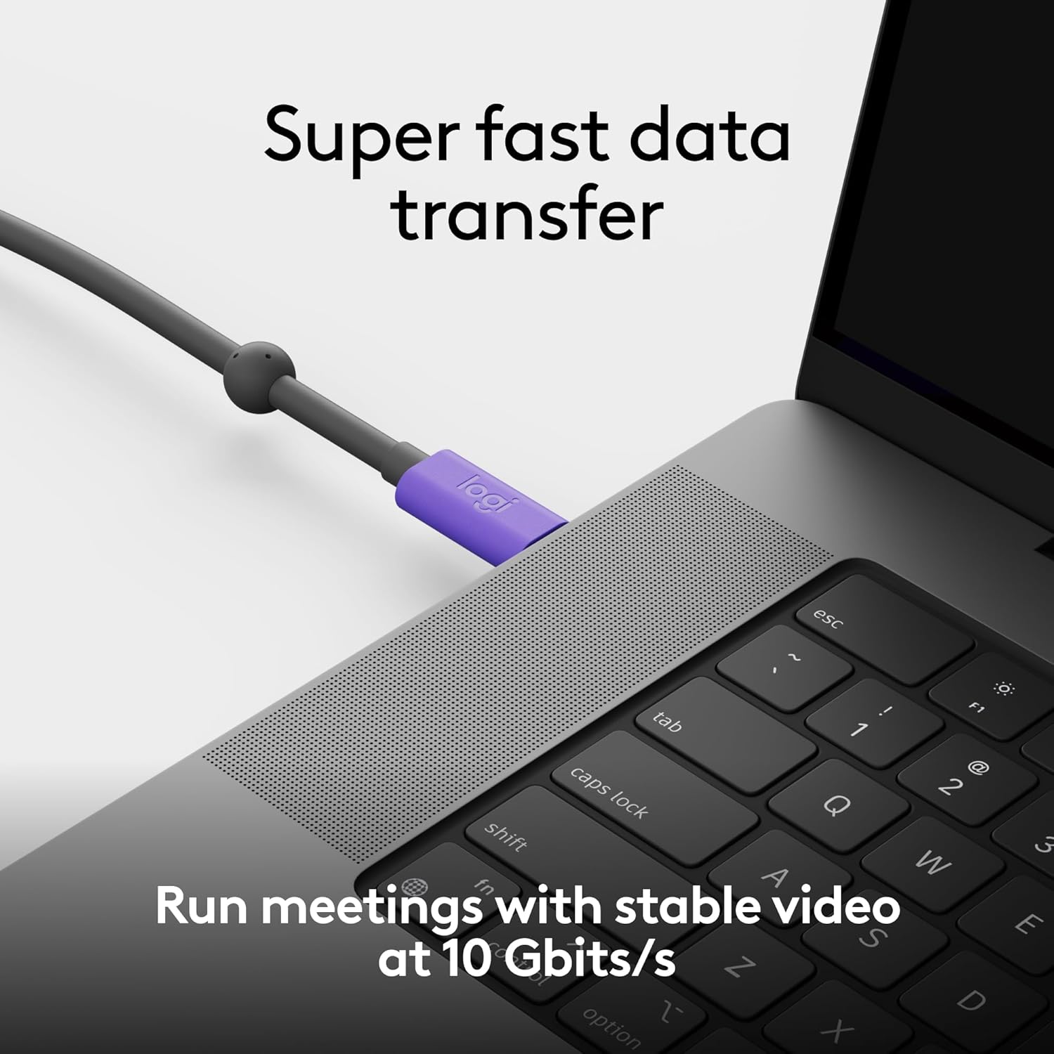 Logitech Cavo USB Active | Connessione BYOD a cavo singolo con MeetUp 2 | Accessorio per videoconferenze per sale di piccole dimensioni - Grafite