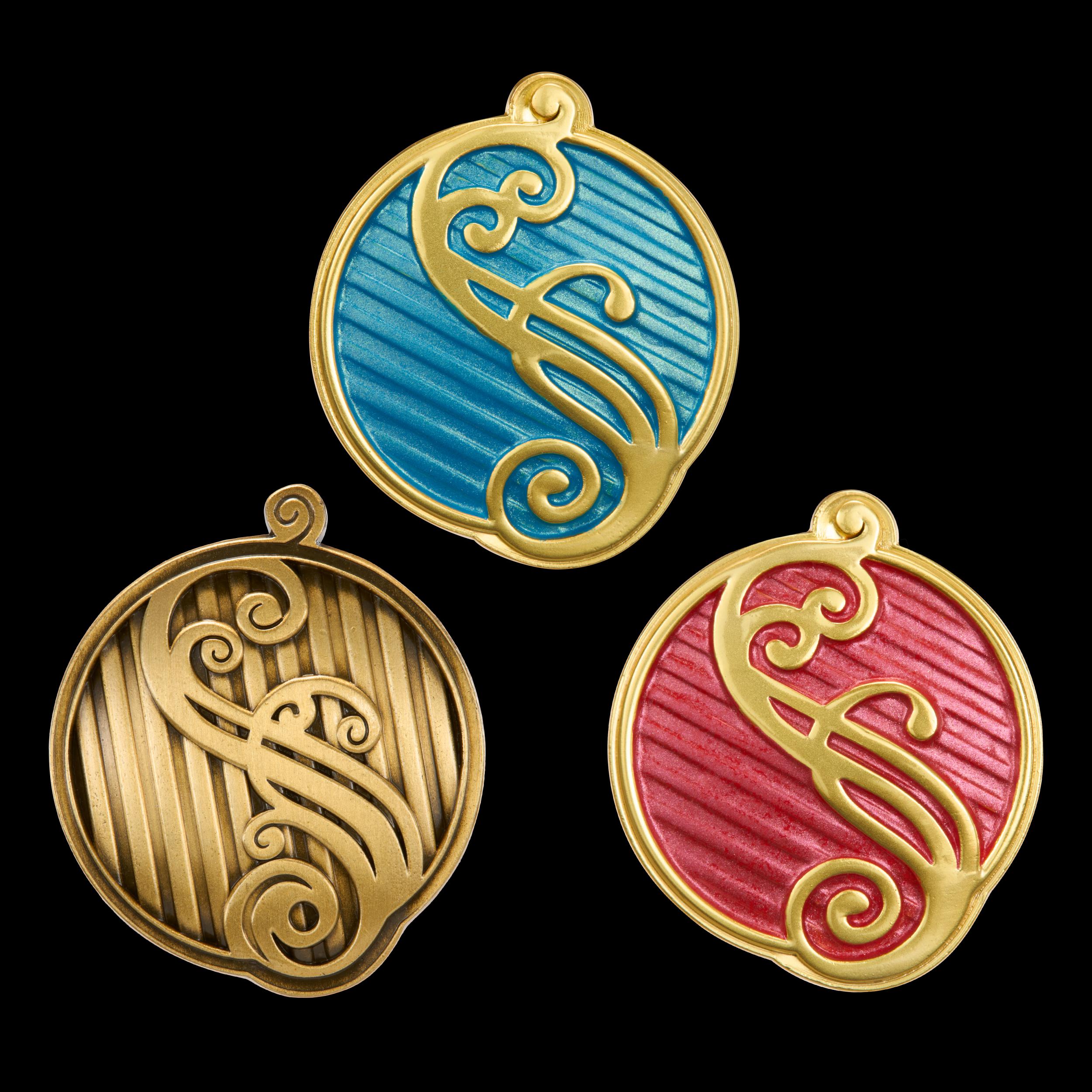 Wicked Shiz Pin Collector Set. The Noble Collection, one size, Metall