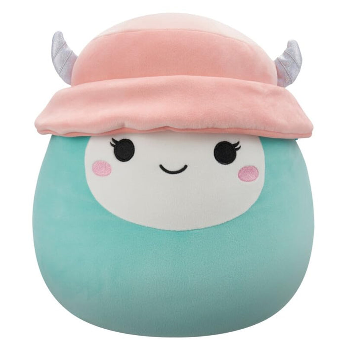 Squishmallows Original 12-Inch Yollie the Mint Yeti with Bucket Hat