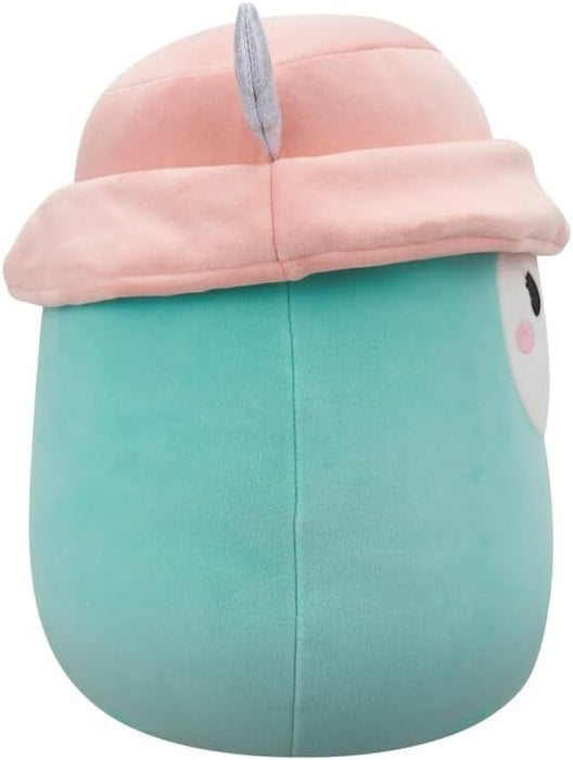 Squishmallows Original 12-Inch Yollie the Mint Yeti with Bucket Hat