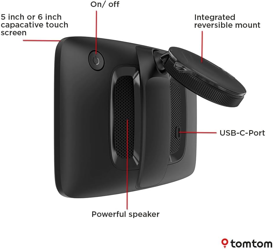 TomTom Car Sat Nav GO Classic 2nd (6 inch, with Traffic information, speed cam alert trial, Europe Map updates included, updates via WiFi, Moving Lane Guidance, integrated reversible mount)