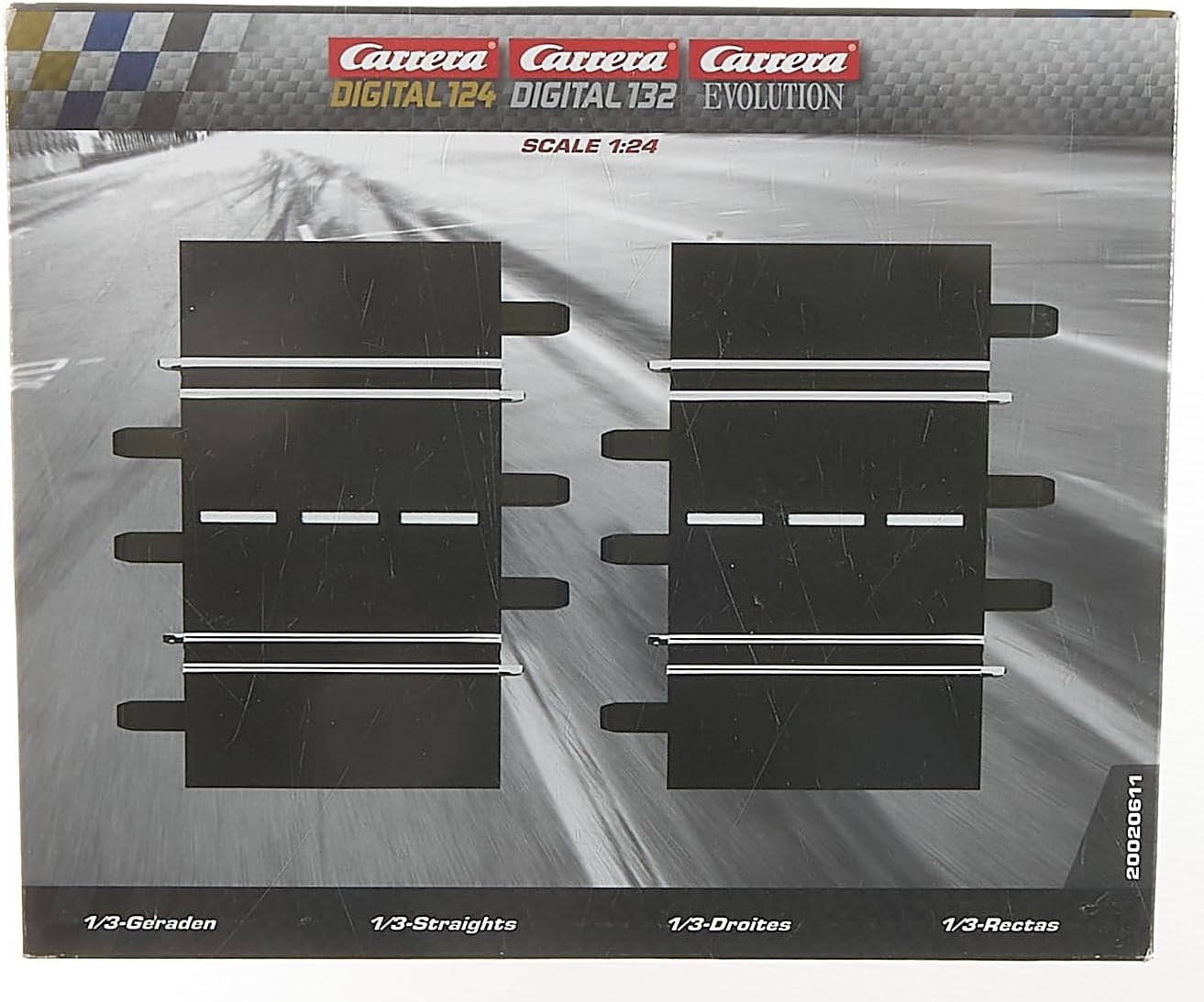 Carrera 20020611 - Exclusiv/Evolution 1/3 Gerade 2 Stück