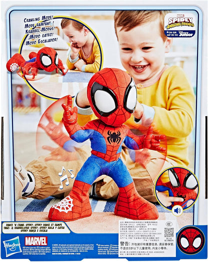 Marvel Spidey and His Super Friends Dance & Crawling Fun Spidey Interactive Plush Toy - English Version