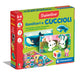 Clementoni - Sapientino Parents and Puppies 2 Years, Flashcard, Flashcards for Children, Montessori Game, Getting to Know the Animals, Shaped Cards, Italian, Made in Italy, 16852, Multi-Colour