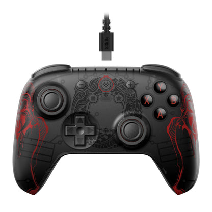 8Bitdo Ultimate 2C Wired Controller for Windows PC and Android, with Hall Effect Joysticks and Hall Triggers, 1000Hz Polling Rate, and Remappable L4/R4 Bumpers - Black Myth: Wukong