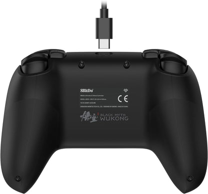 8Bitdo Ultimate 2C Wired Controller for Windows PC and Android, with Hall Effect Joysticks and Hall Triggers, 1000Hz Polling Rate, and Remappable L4/R4 Bumpers - Black Myth: Wukong
